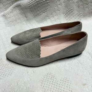 Gray Suede Women's Loafers